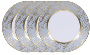 Набор тарелок Tweed Grey&gold 27,5 см: 4 шт